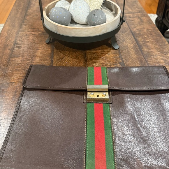 Gucci Brown Leather Men's Bag - Picture 7 of 10